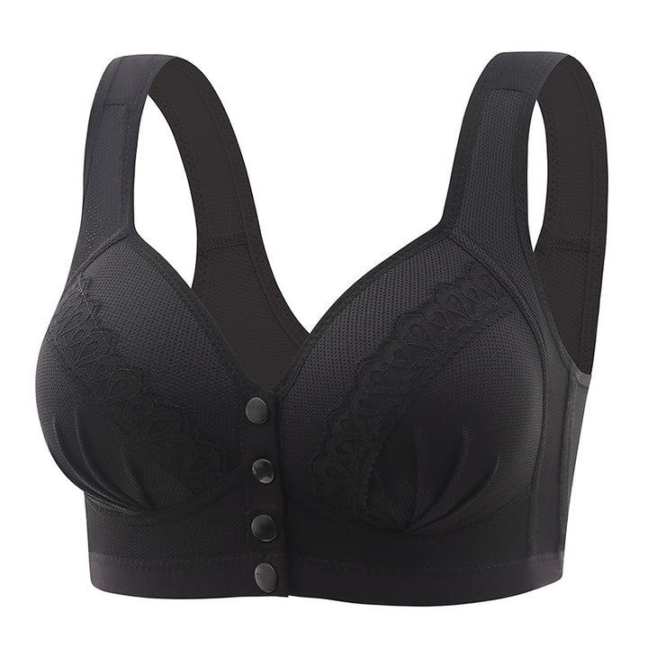 📢📢50% OFF !! ⏰Front Button Breathable Skin-Friendly Cotton Bra