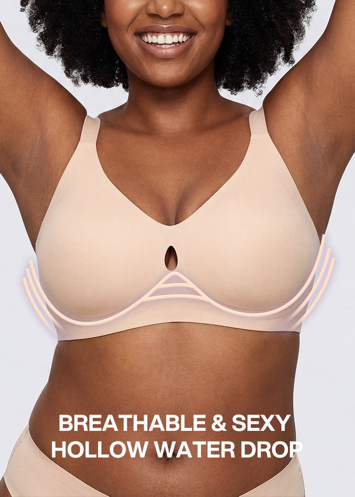 Invisible Jelly Lift Bra with Breathable Water Drop Hollow