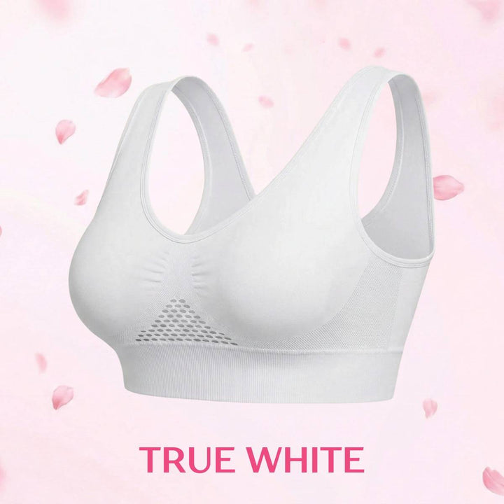 High-Support Wireless Lace Bra for Women