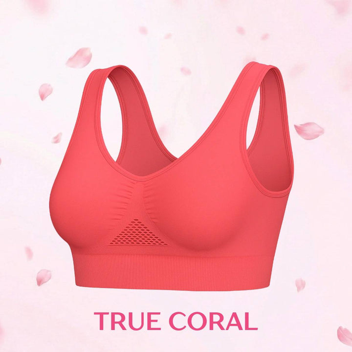 High-Support Wireless Lace Bra for Women