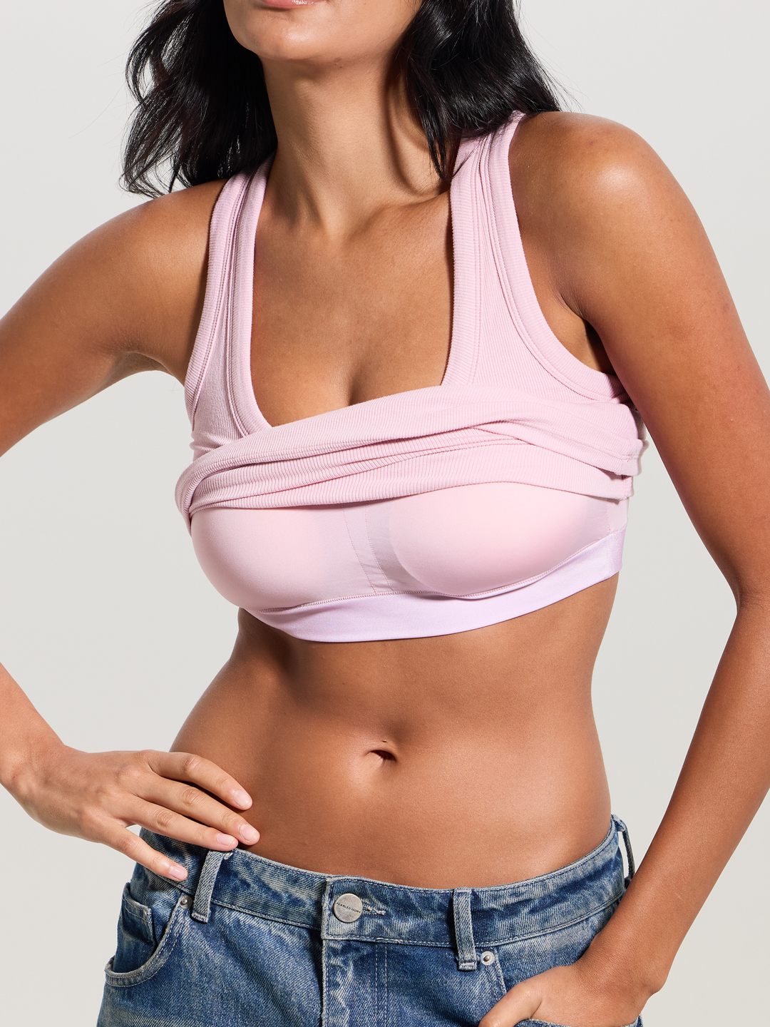 Ribbed Scoop Racerback Brami