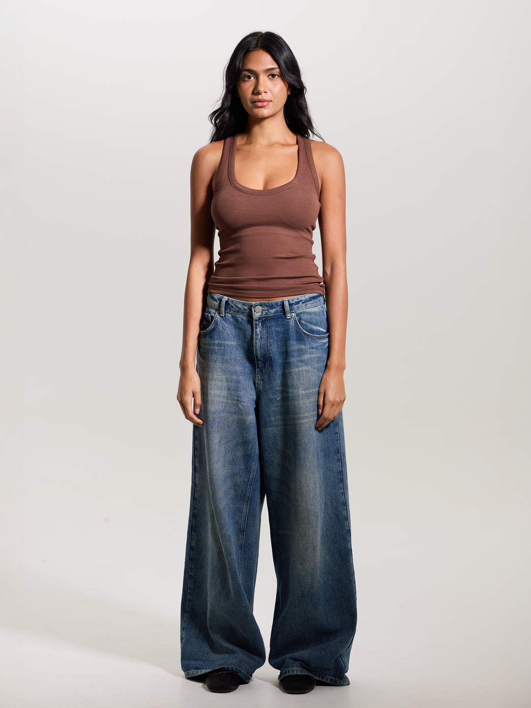 Ribbed Scoop Racerback Brami