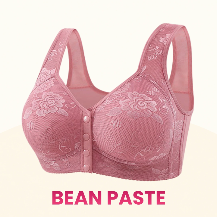 Front Closure Breathable Cotton Lifting Bra for Seniors