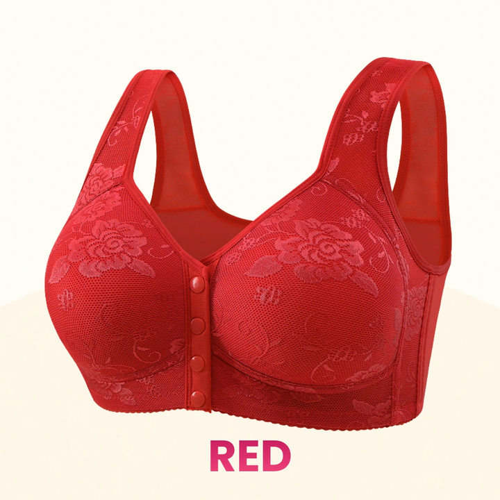 Front Closure Breathable Cotton Lifting Bra for Seniors