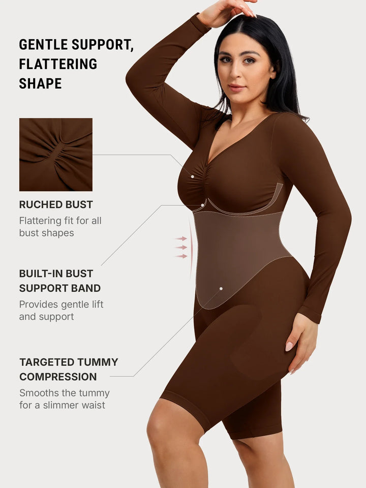 Seamless Long Sleeve Everyday Bodysuit