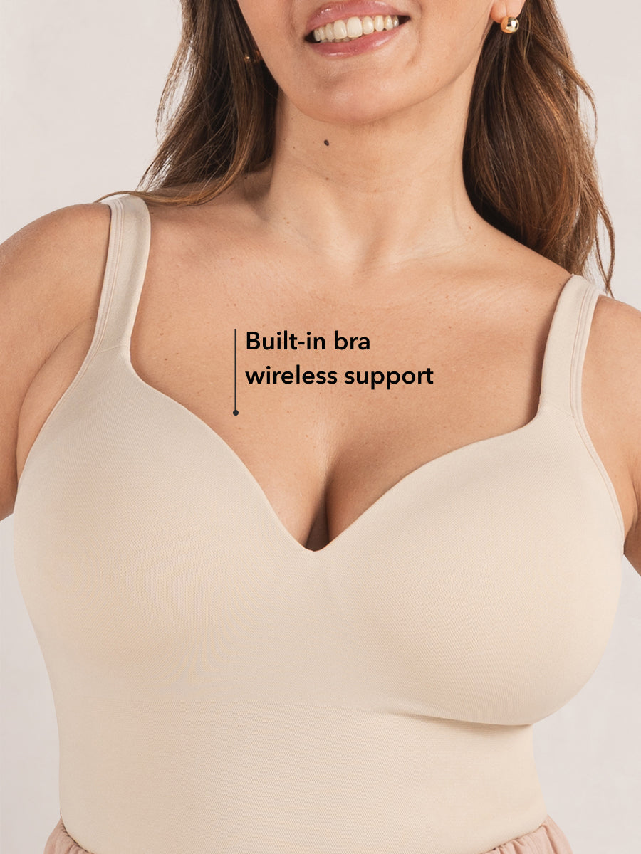 Essentials Sweetheart Built-In Bra Shaper Cami
