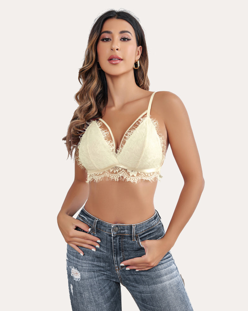 Lace Bralette Bra Y2K Cami Crop Top