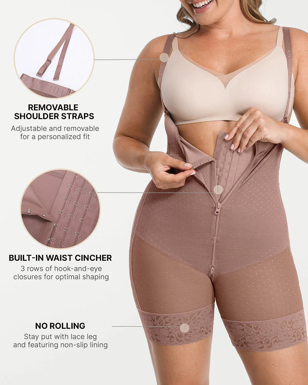 BOOT-YEAH™ AirSlim® High-Waisted Polka Dot Short