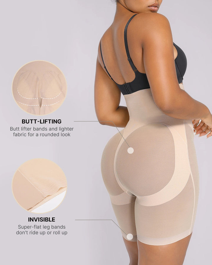 BOOT-YEAH™ MeshSmooth™ High-Waisted Mid Thigh Short