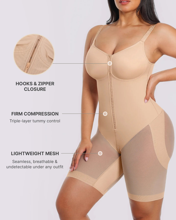 Hourglass Full Body Mid Thigh Bodysuit