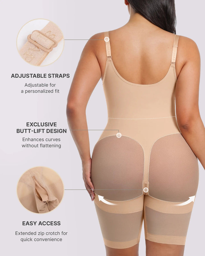 Hourglass Full Body Mid Thigh Bodysuit
