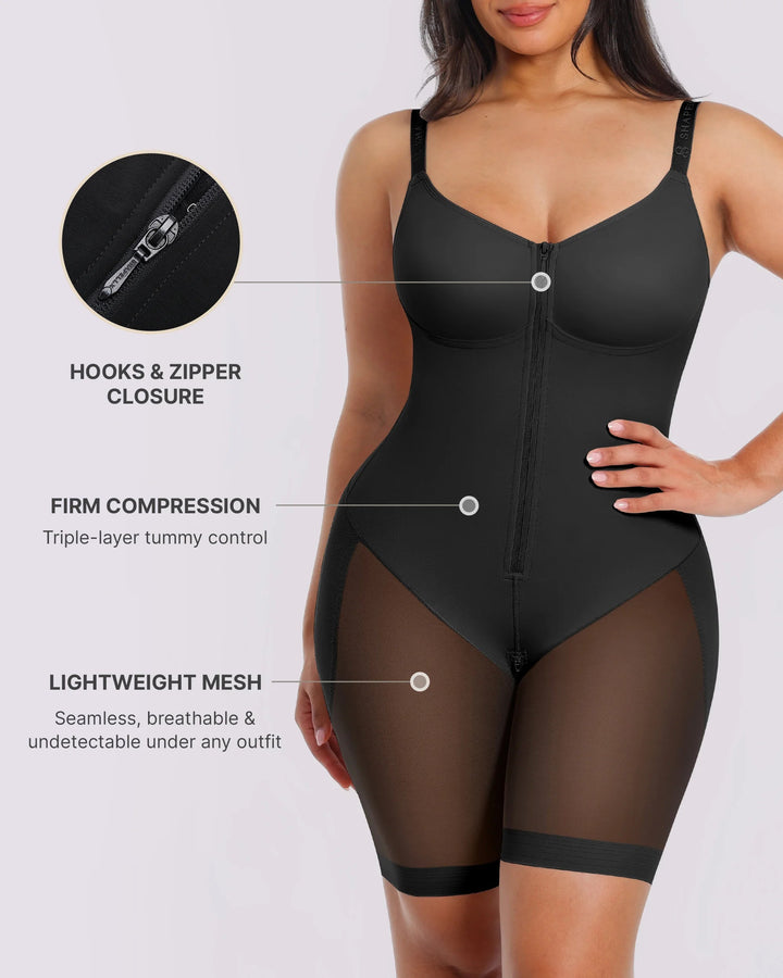 Hourglass Full Body Mid Thigh Bodysuit
