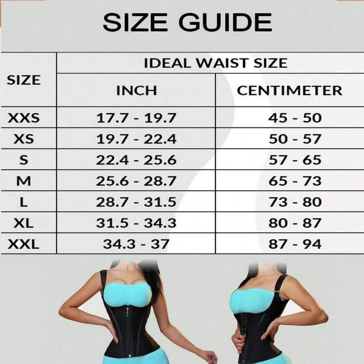 Waist Trainer for Women, Tummy Control Sports Girdle, Workout Body Shaper with Adjustable Shoulder Strap