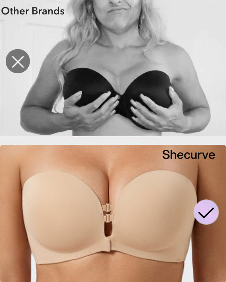Convertible Strapless Front-Closure Push-Up Bra