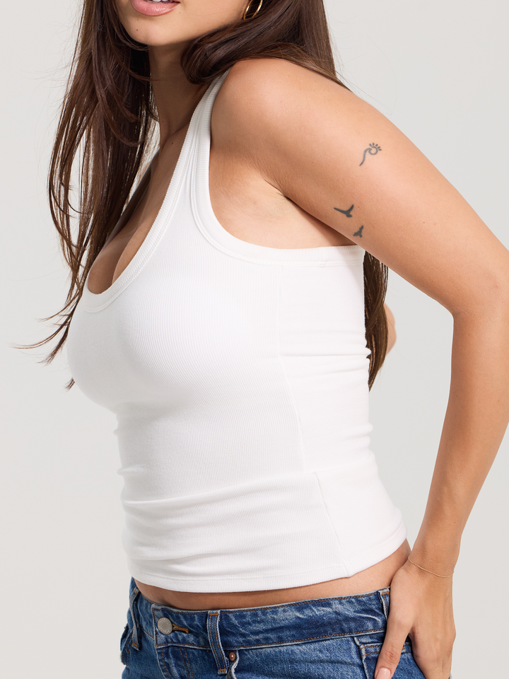 Ribbed Scoop Racerback Brami
