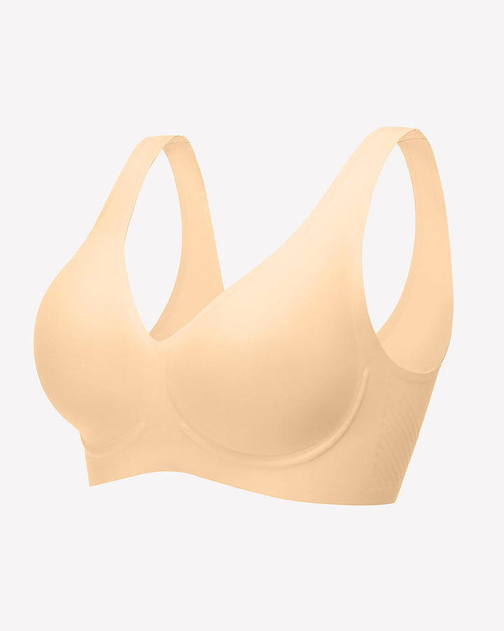 Seamless Bralette Full Coverage V Neck Bras