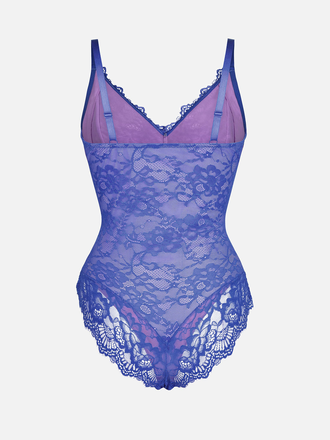 Feelingirl Lace V Neck Full Bodysuit Shapewear