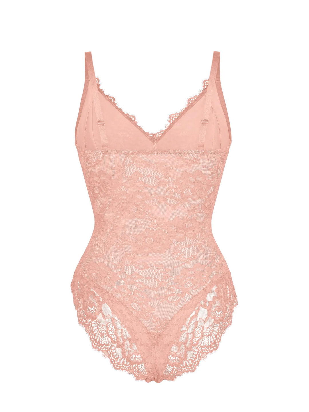 Feelingirl Lace V Neck Full Bodysuit Shapewear
