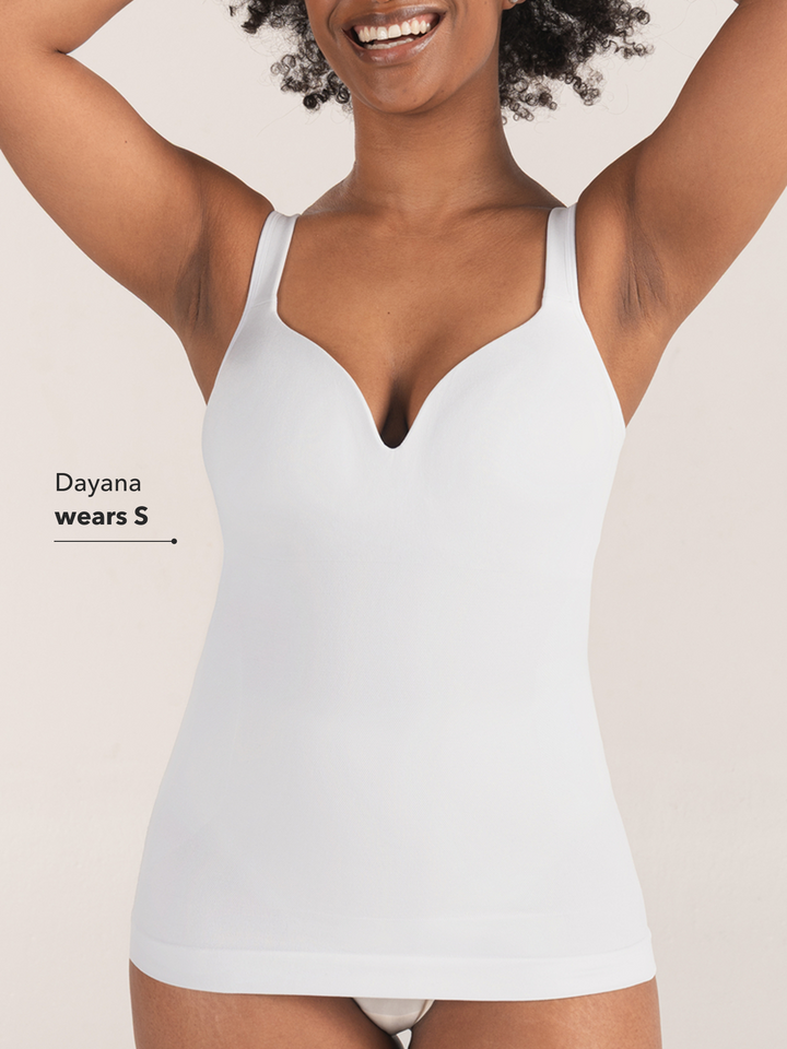 Essentials Sweetheart Built-In Bra Shaper Cami