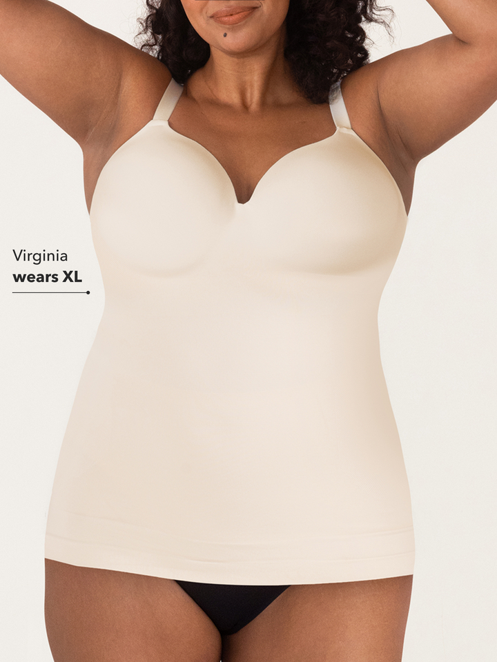 Essentials Sweetheart Built-In Bra Shaper Cami