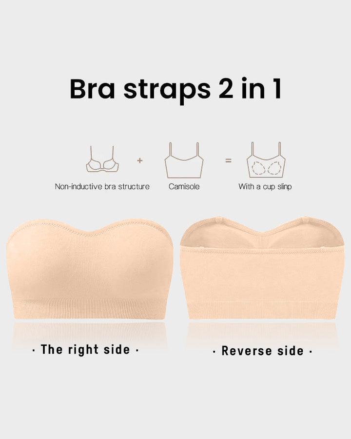 Wireless Strapless Bandeau Bra