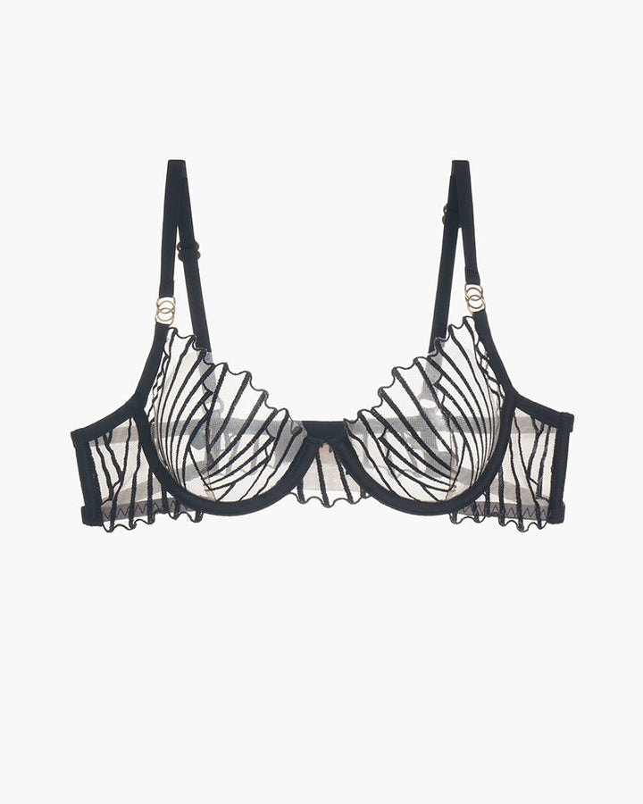Thin Embroidered Bra