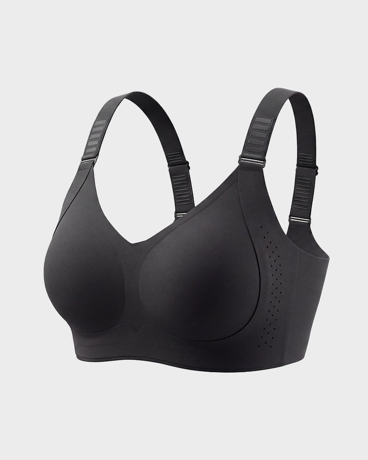 V-Neck Wireless Minimizer Bra