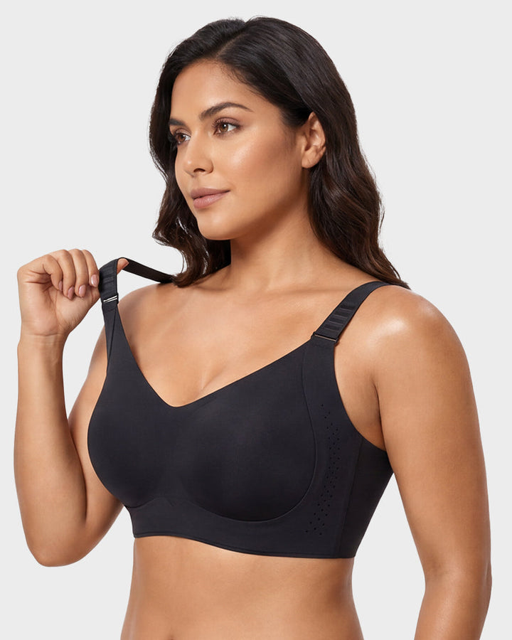V-Neck Wireless Minimizer Bra