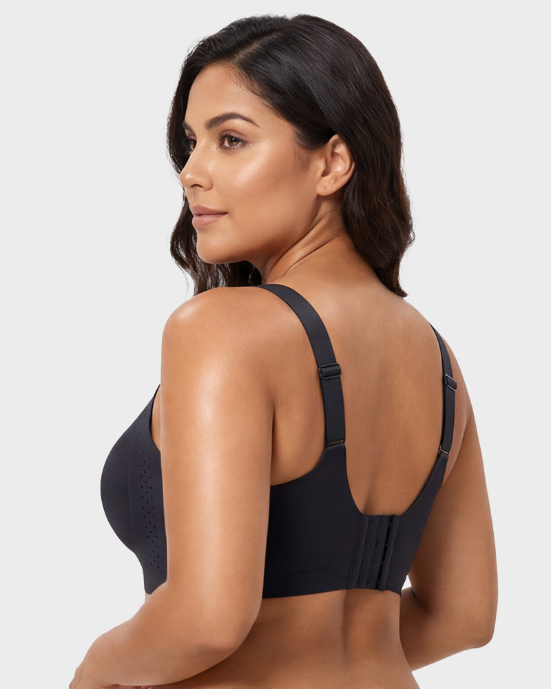 V-Neck Wireless Minimizer Bra