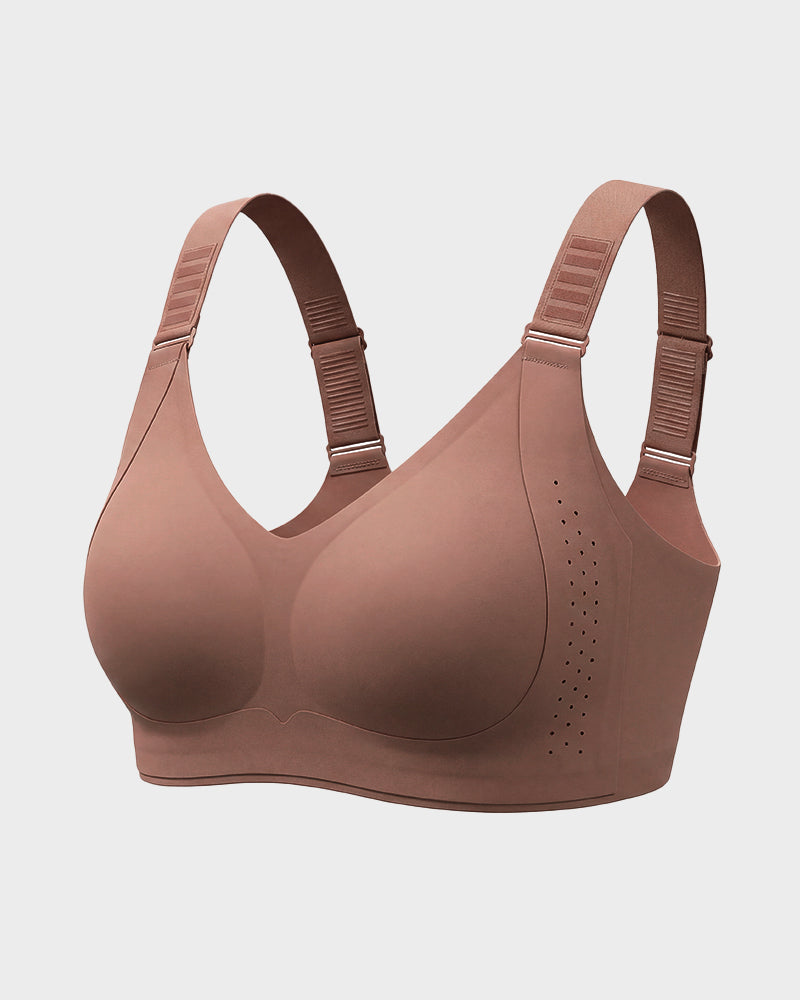 V-Neck Wireless Minimizer Bra
