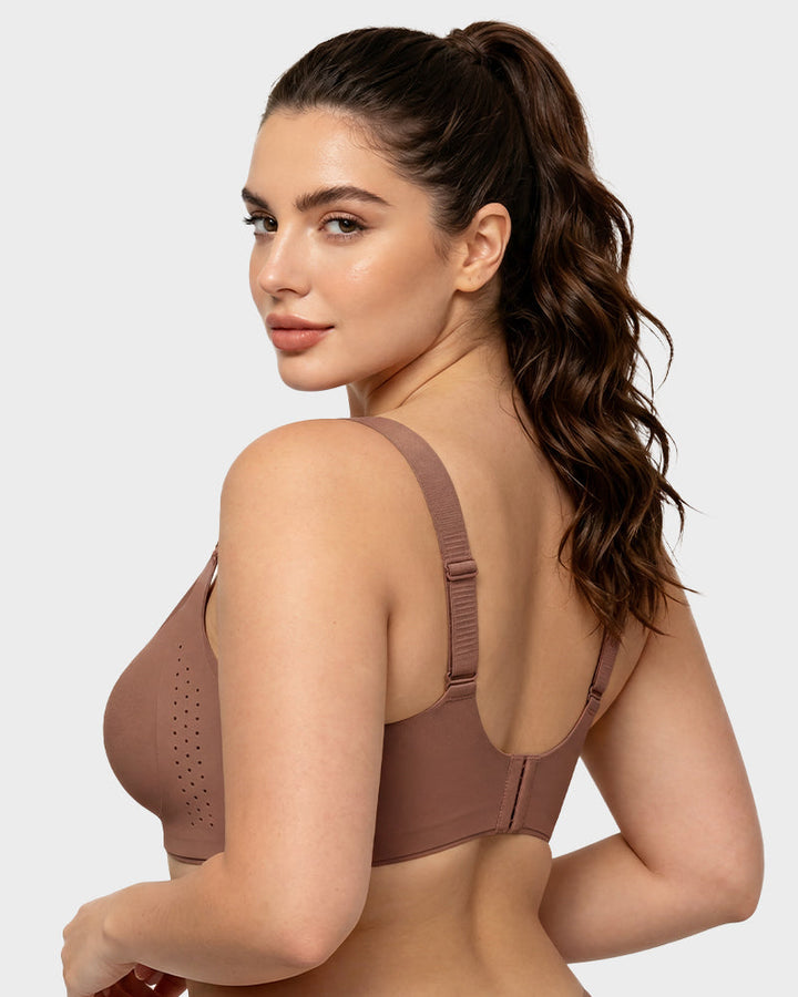 V-Neck Wireless Minimizer Bra