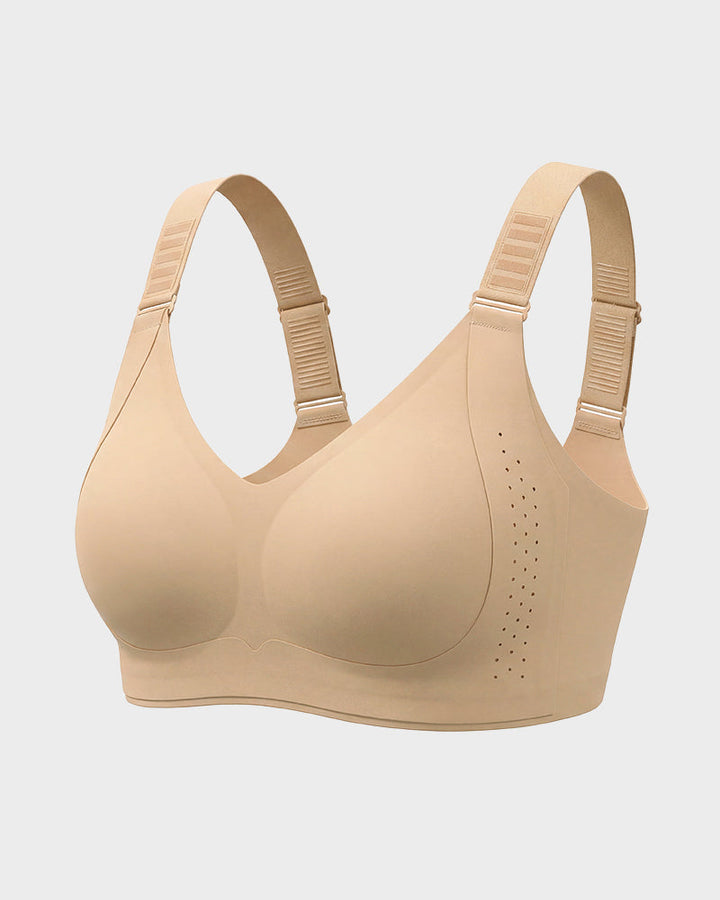 V-Neck Wireless Minimizer Bra