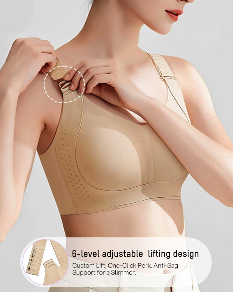 V-Neck Wireless Minimizer Bra