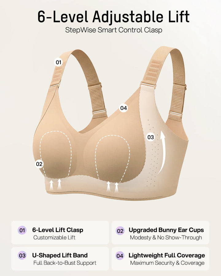V-Neck Wireless Minimizer Bra