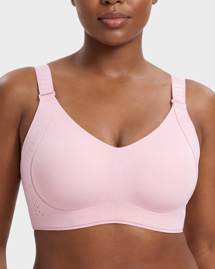 V-Neck Wireless Minimizer Bra