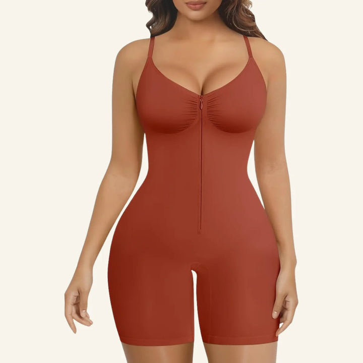 Tummy Control Short Bodysuit - Seamless Faja Shaper