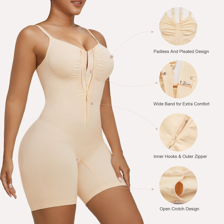 Tummy Control Short Bodysuit - Seamless Faja Shaper
