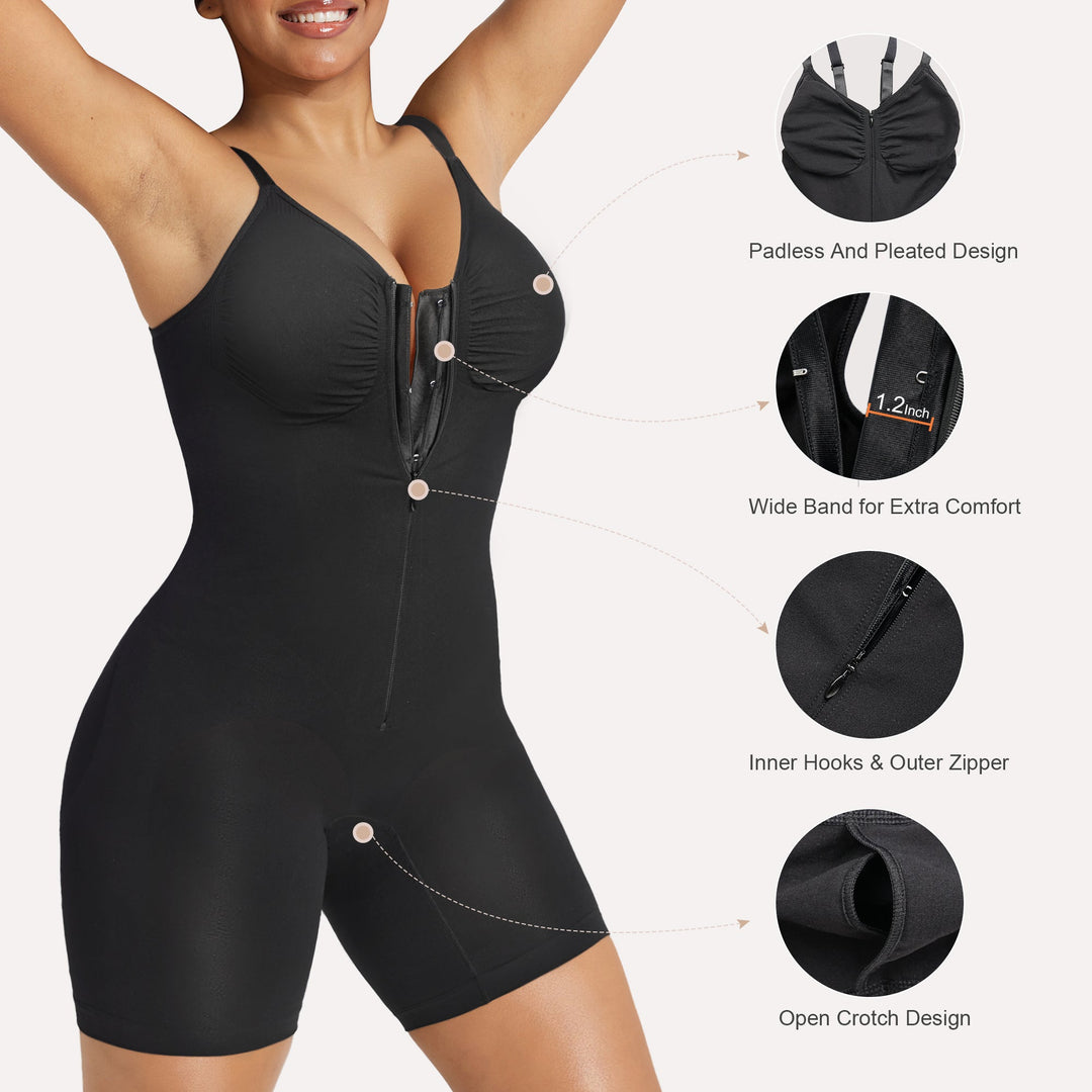 Tummy Control Short Bodysuit - Seamless Faja Shaper