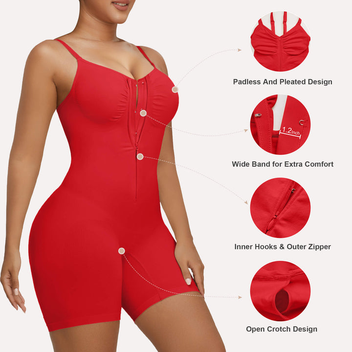 Tummy Control Short Bodysuit - Seamless Faja Shaper