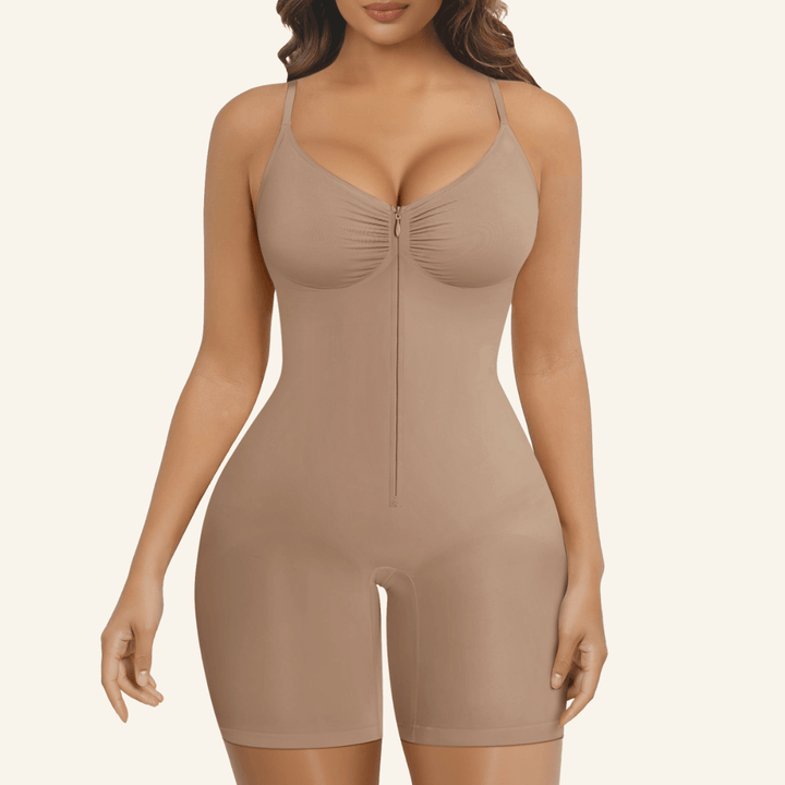 Tummy Control Short Bodysuit - Seamless Faja Shaper