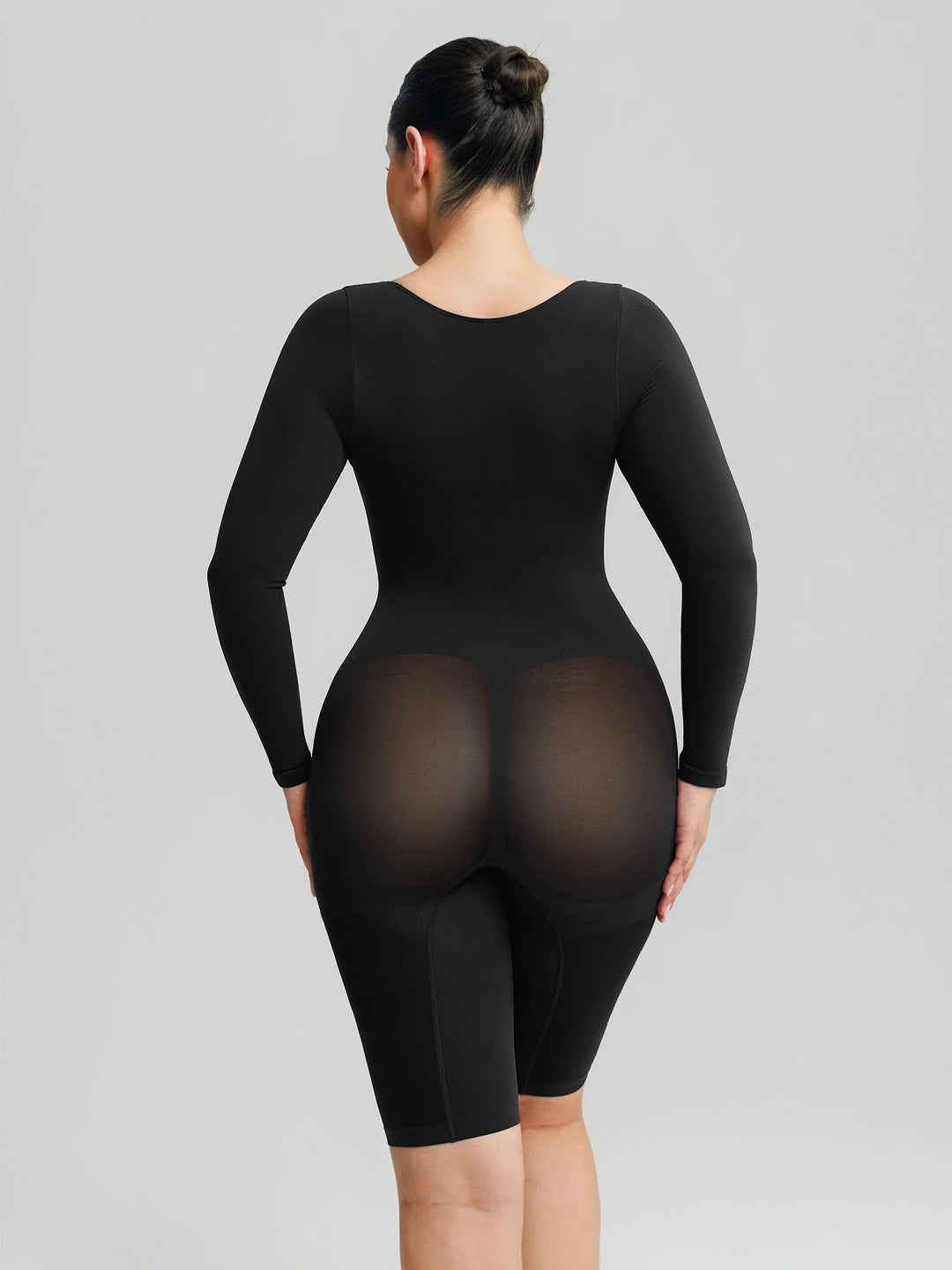 Ultra-stretch seamless shapewear top with targeted tummy control, ruched bust support, and breathable second-skin comfort, designed for versatile everyday wear from layering essential to stylish outerwear.