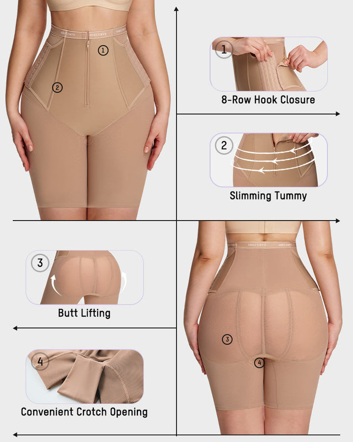 Side-Hook Slimming &amp; Butt-Lifting Shaping Shorts
