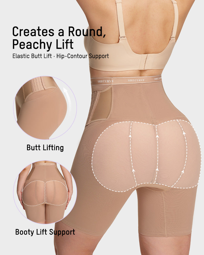 Side-Hook Slimming &amp; Butt-Lifting Shaping Shorts