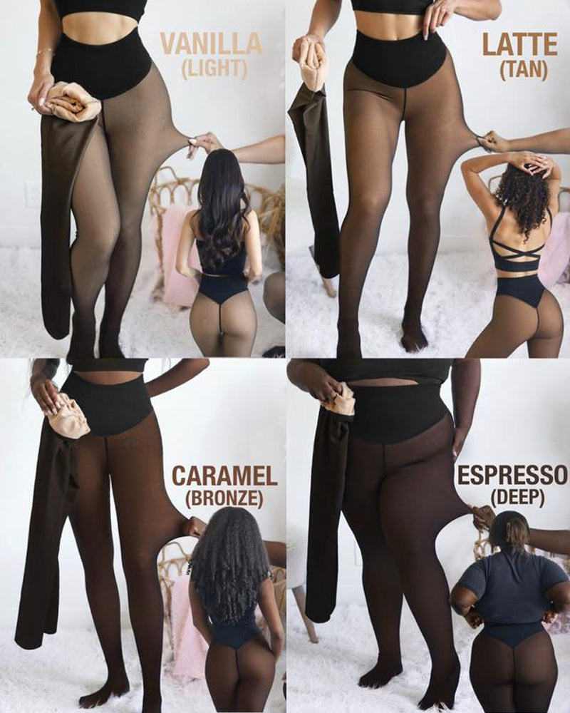 Viral One-Seam Fleece-Lined Shaping Leggings — High-Waist Compression