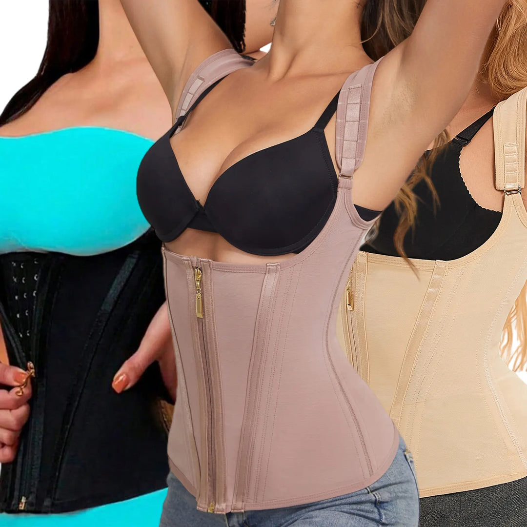 Waist Trainer for Women, Tummy Control Sports Girdle, Workout Body Shaper with Adjustable Shoulder Strap