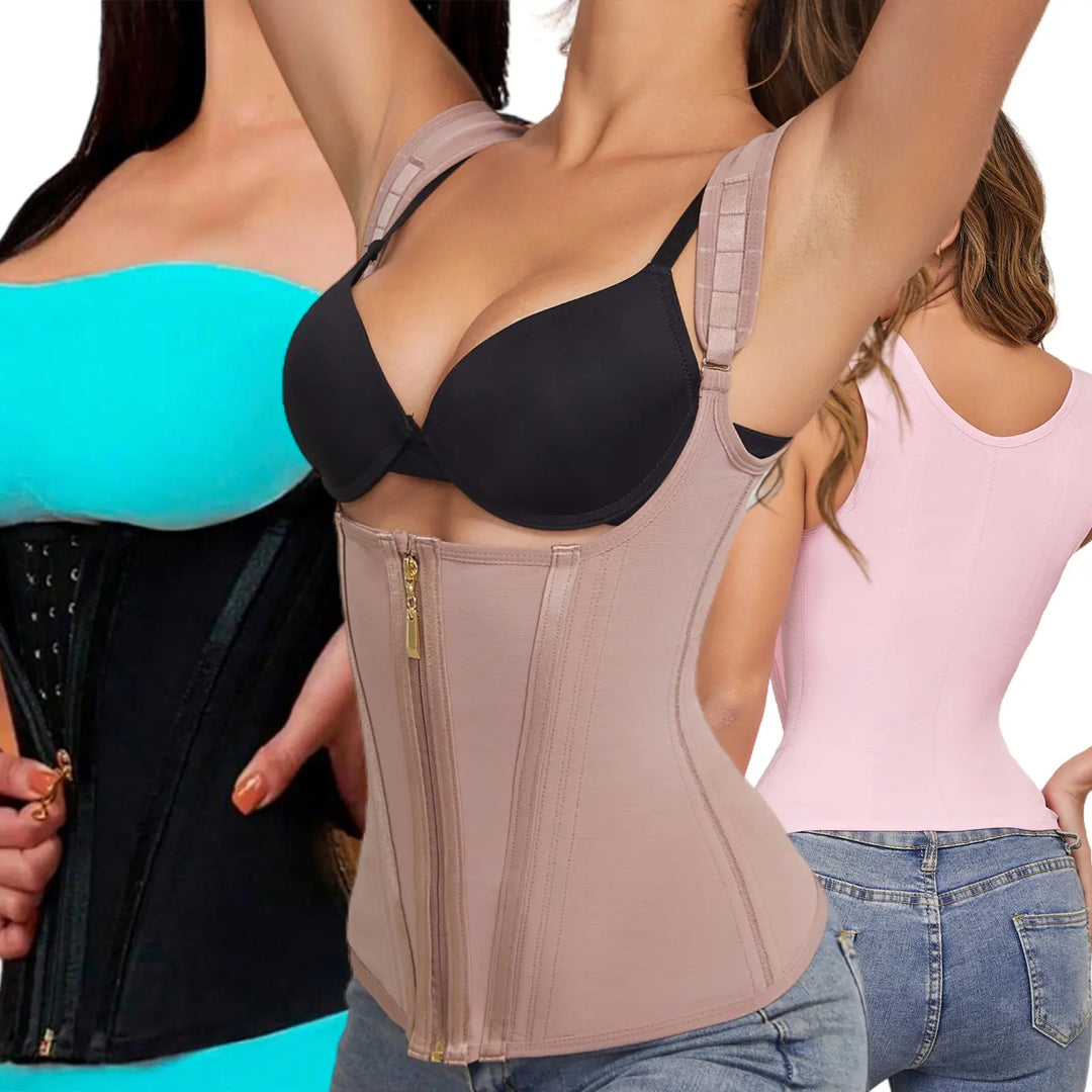 Waist Trainer for Women, Tummy Control Sports Girdle, Workout Body Shaper with Adjustable Shoulder Strap