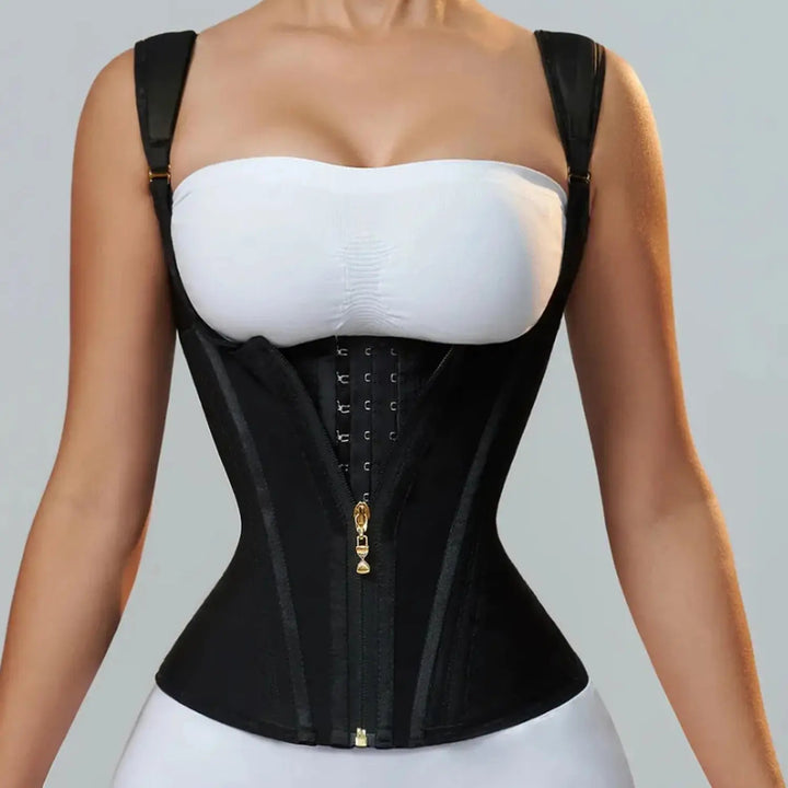Waist Trainer for Women, Tummy Control Sports Girdle, Workout Body Shaper with Adjustable Shoulder Strap