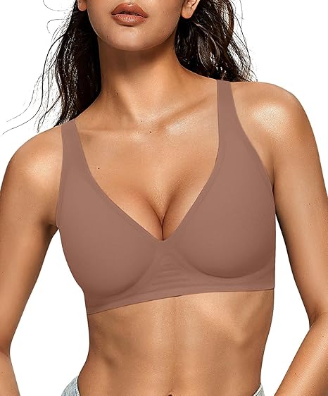 Deep V Jelly Bra No Underwire