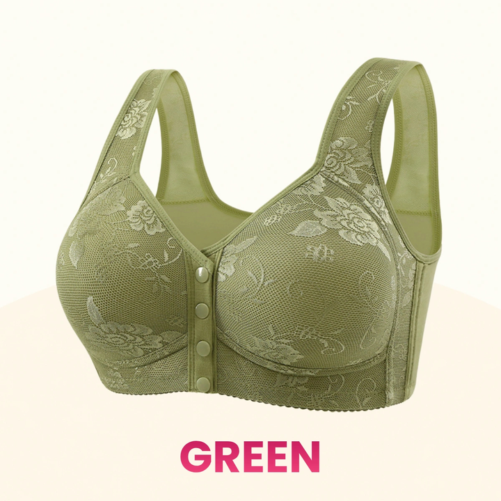 Front Closure Breathable Cotton Lifting Bra for Seniors