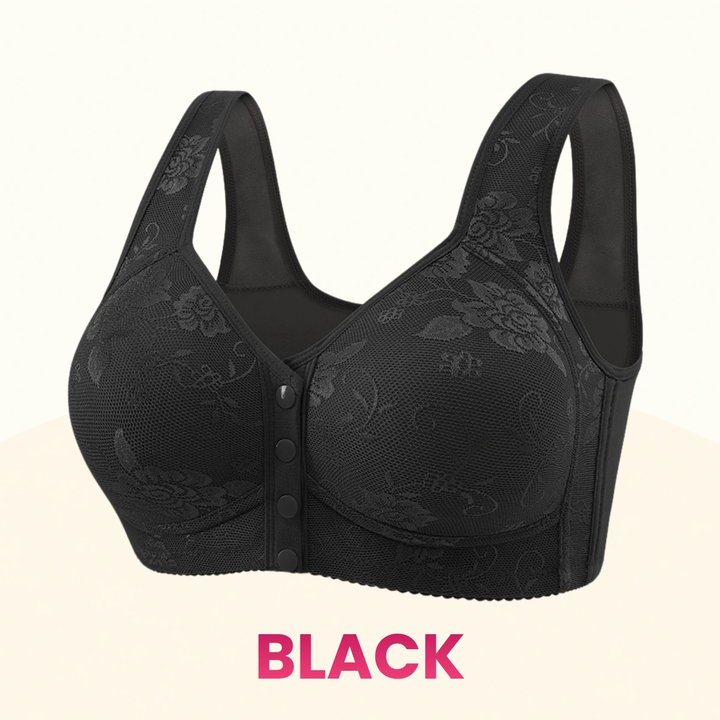 Front Closure Breathable Cotton Lifting Bra for Seniors